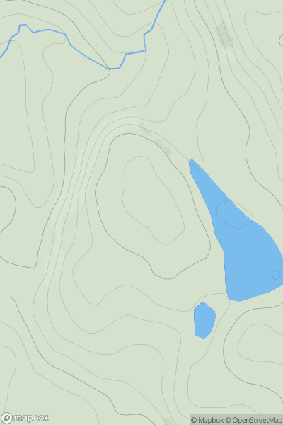 Thumbnail image for Meall Loch Freumhach showing contour plot for surrounding peak