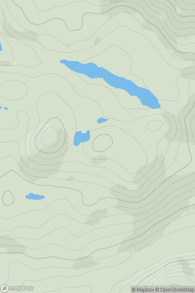 Thumbnail image for Meall an Triubhais Dhuibh East Top showing contour plot for surrounding peak