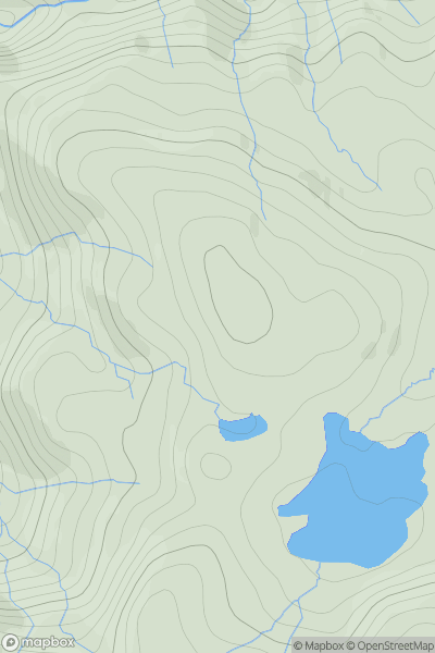 Thumbnail image for Sithean Uaine showing contour plot for surrounding peak