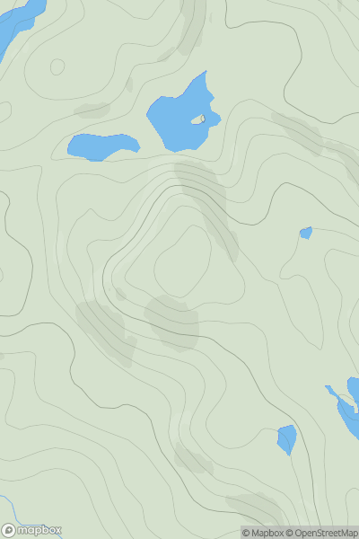 Thumbnail image for Cnoc Loch na Doire Moire showing contour plot for surrounding peak