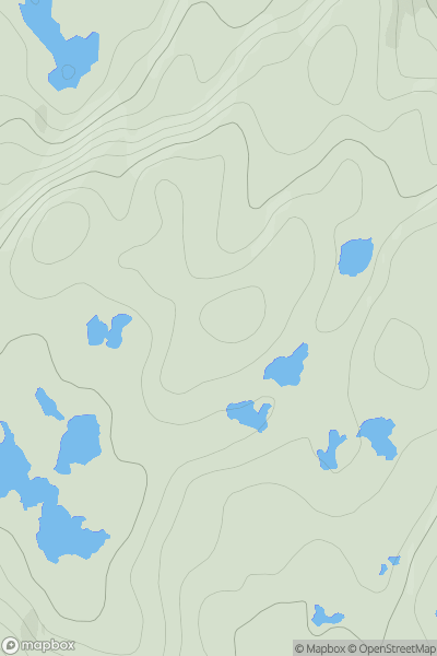 Thumbnail image for Creagan Dubha showing contour plot for surrounding peak