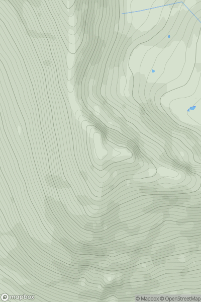 Thumbnail image for Sgurr na Conbhaire showing contour plot for surrounding peak