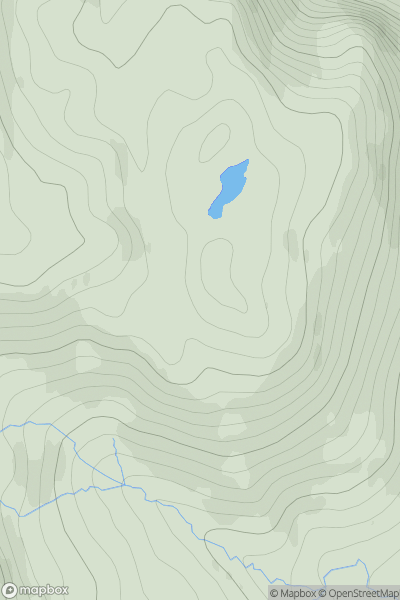Thumbnail image for Meall Coire na h-Uidhe showing contour plot for surrounding peak