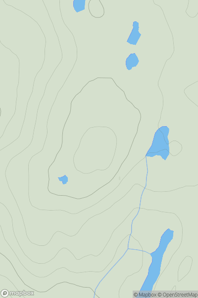 Thumbnail image for Sithean a' Mhill showing contour plot for surrounding peak