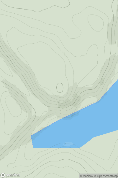 Thumbnail image for Cnoc Dubh-loch showing contour plot for surrounding peak