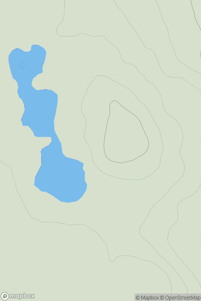 Thumbnail image for Meall Loch an Iasgair showing contour plot for surrounding peak