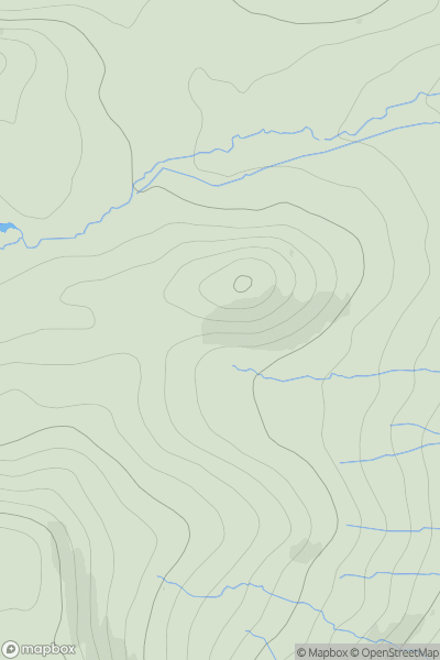 Thumbnail image for Cnoc Lochcarron showing contour plot for surrounding peak