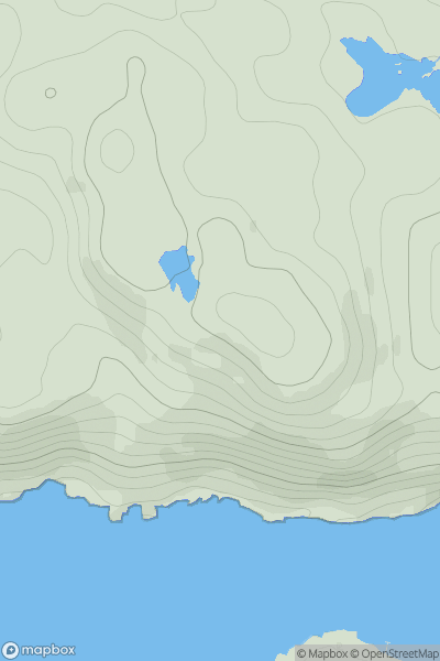 Thumbnail image for Aonach Pairc Dhugaill showing contour plot for surrounding peak