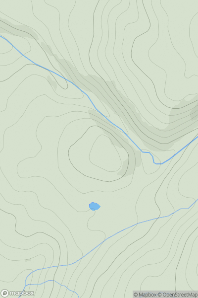 Thumbnail image for Meall Ur a' Bhorraich showing contour plot for surrounding peak