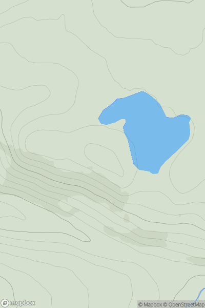 Thumbnail image for Meall Glac na Daraich showing contour plot for surrounding peak