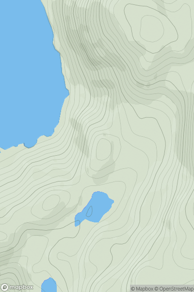 Thumbnail image for Cnoc a' Bhealaich Mhoir showing contour plot for surrounding peak