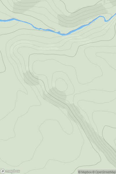 Thumbnail image for Mill na Claise showing contour plot for surrounding peak