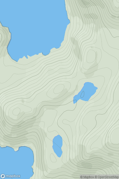 Thumbnail image for Cnoc na h-Araid showing contour plot for surrounding peak