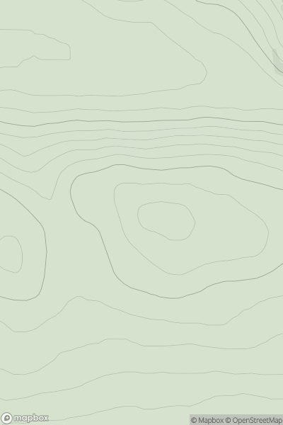 Thumbnail image for Druim an Rubha Bhain showing contour plot for surrounding peak