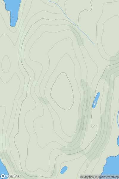 Thumbnail image for Carn Donnachaidh showing contour plot for surrounding peak