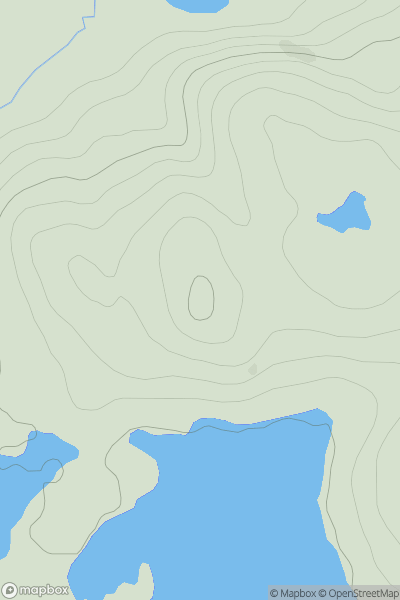 Thumbnail image for Meall Bad a' Chrotha showing contour plot for surrounding peak
