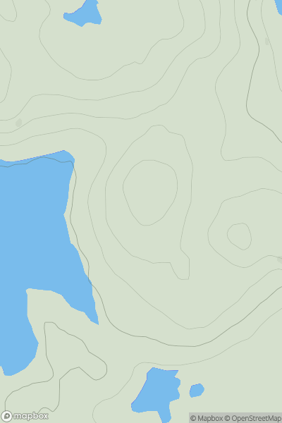 Thumbnail image for Sidhean an Loch-chlair showing contour plot for surrounding peak