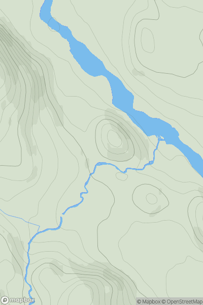 Thumbnail image for Torr a' Mhuillir showing contour plot for surrounding peak