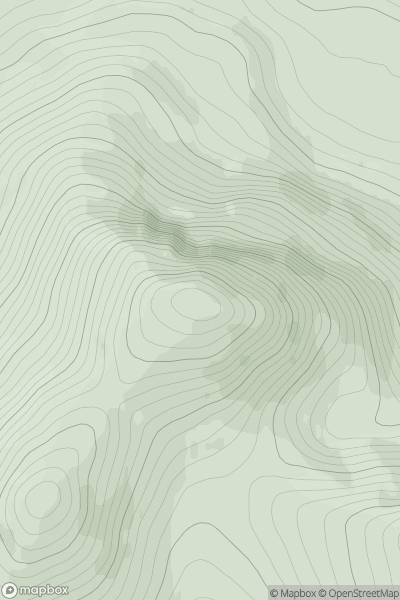 Thumbnail image for Sgurr a' Choire-rainich showing contour plot for surrounding peak