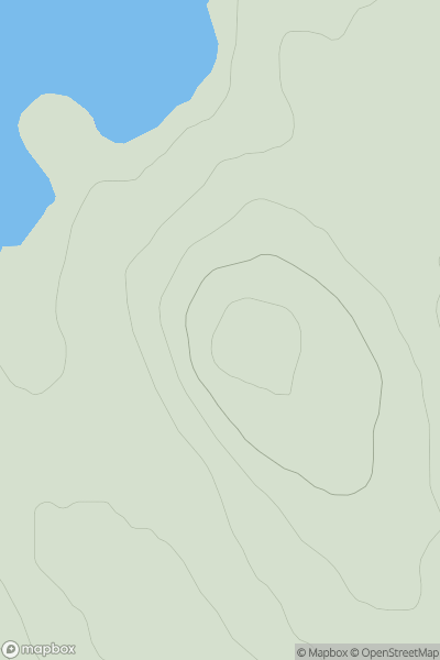 Thumbnail image for Cnoc nam Buth showing contour plot for surrounding peak