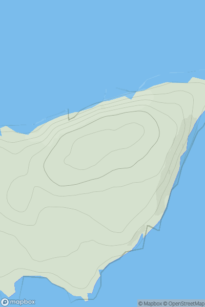 Thumbnail image for Druim an Eilein showing contour plot for surrounding peak