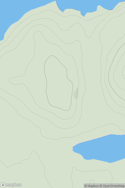 Thumbnail image for Cnoc an Sgaid showing contour plot for surrounding peak