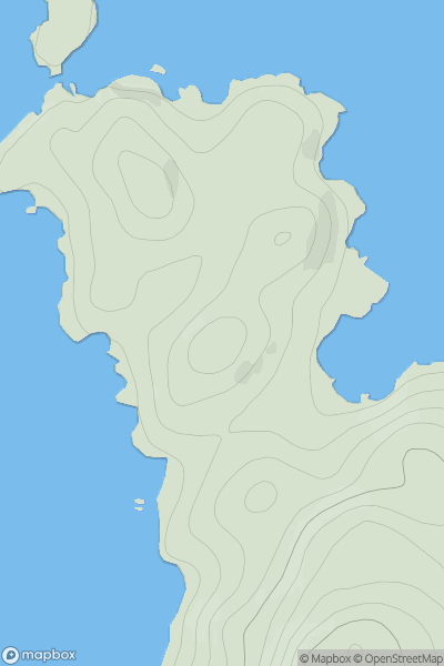 Thumbnail image for Camas an Leim showing contour plot for surrounding peak
