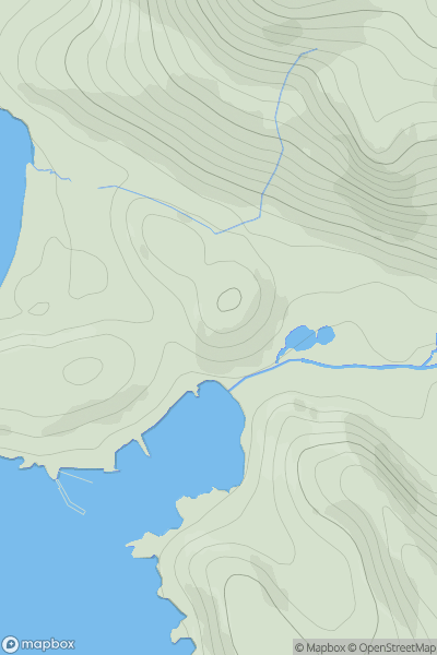 Thumbnail image for Ord na h-Eaglaise showing contour plot for surrounding peak