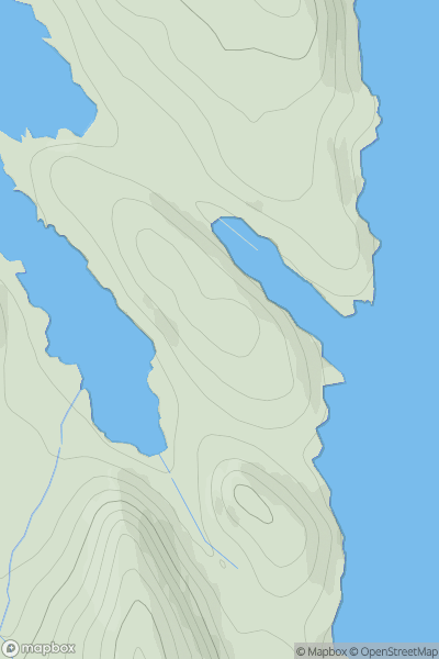 Thumbnail image for Ardheslaig showing contour plot for surrounding peak