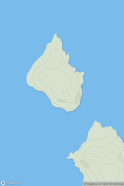 Thumbnail image for Eilean Beag showing contour plot for surrounding peak