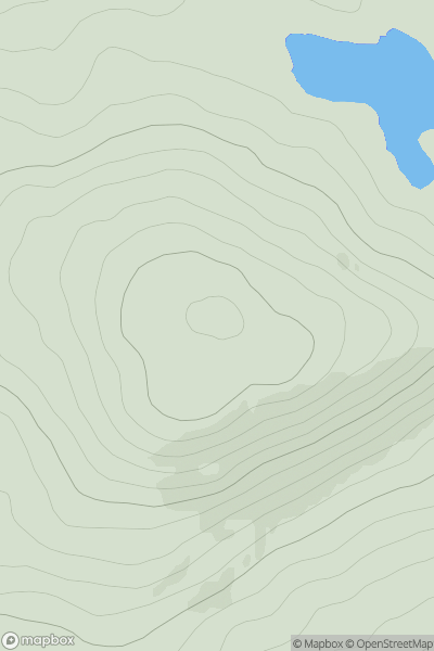 Thumbnail image for Carn Daraich showing contour plot for surrounding peak