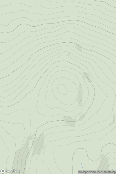 Thumbnail image for Carn Gaineamhach showing contour plot for surrounding peak