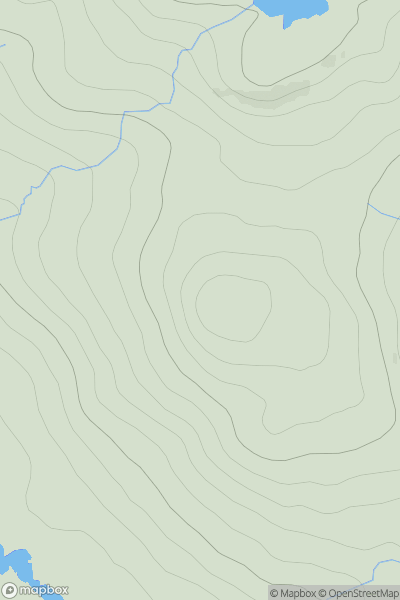 Thumbnail image for Sithean Biorach showing contour plot for surrounding peak
