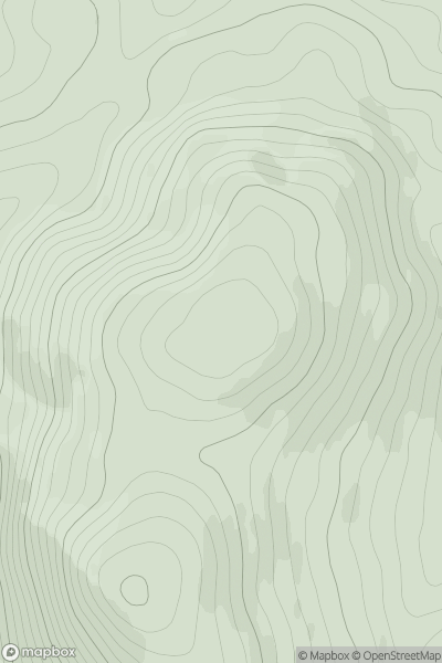 Thumbnail image for Creag-mheall Meadhonach North Top showing contour plot for surrounding peak