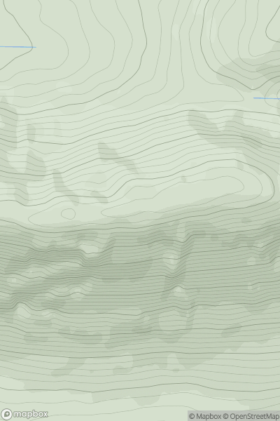 Thumbnail image for Beinn na Muice showing contour plot for surrounding peak