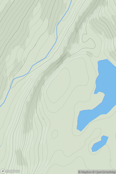 Thumbnail image for Stob Loch Allt Eigin showing contour plot for surrounding peak
