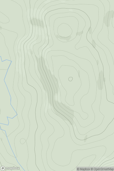 Thumbnail image for Creag-mheall Beag showing contour plot for surrounding peak