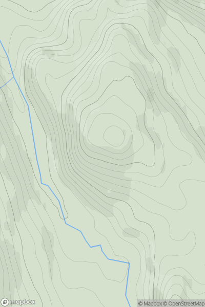 Thumbnail image for Carn Airigh an Easain showing contour plot for surrounding peak
