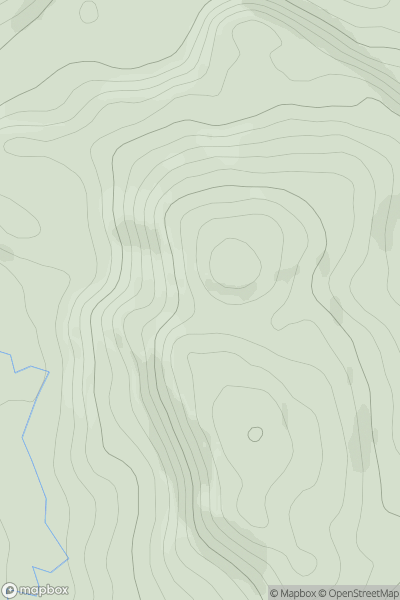 Thumbnail image for Creag-mheall Beag North Top showing contour plot for surrounding peak