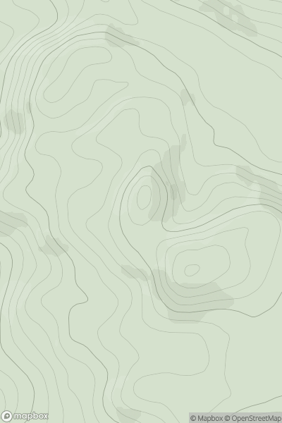 Thumbnail image for Carn na Beiste North Top showing contour plot for surrounding peak