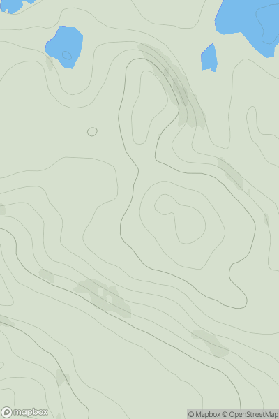 Thumbnail image for Carn Loch na Laire Baine showing contour plot for surrounding peak