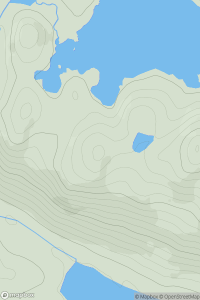 Thumbnail image for Carn Bad an Ducharaich showing contour plot for surrounding peak