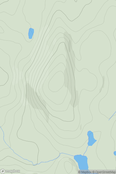 Thumbnail image for Carn Bad na h-Achlaise showing contour plot for surrounding peak