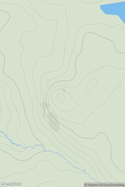 Thumbnail image for Torr nan Gabhar showing contour plot for surrounding peak