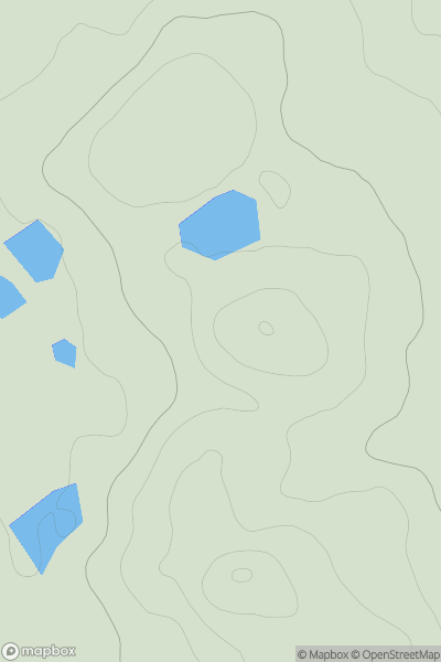 Thumbnail image for Carn Dubh North Top showing contour plot for surrounding peak