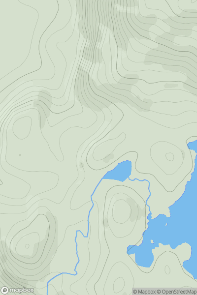 Thumbnail image for Carn Bealach na h-Imrich showing contour plot for surrounding peak