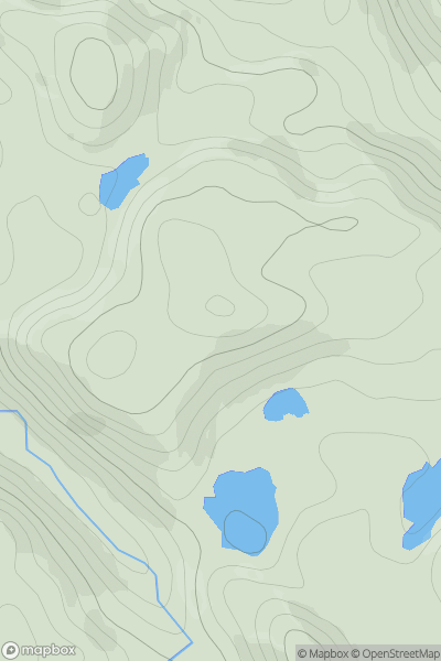 Thumbnail image for Carn Inverianvie showing contour plot for surrounding peak