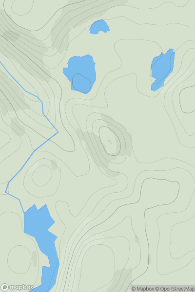 Thumbnail image for Carn Lochan Dubh Braigh a' Ghlinne showing contour plot for surrounding peak