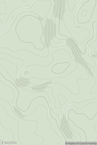 Thumbnail image for Cnoc Bad nan Cuileag showing contour plot for surrounding peak