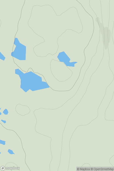 Thumbnail image for Carn an Ruidh Mhaoil showing contour plot for surrounding peak
